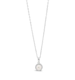 Pearl necklace silver