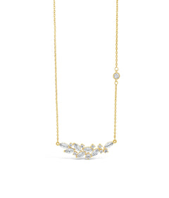 Crystal pendant gold