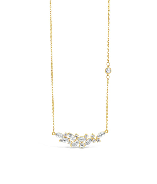 Crystal pendant gold