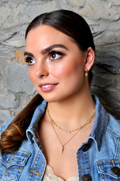 Layered necklace gold