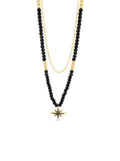 Gold/Jet necklace