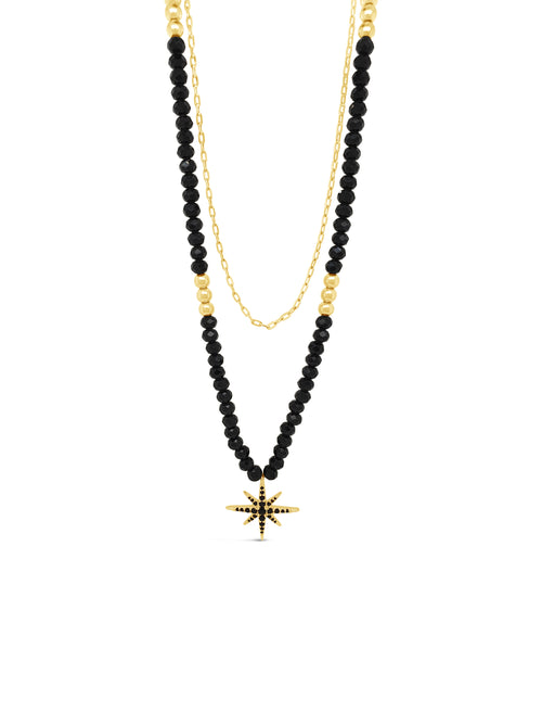 Gold/Jet necklace