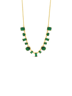 Gold/Emerald necklace