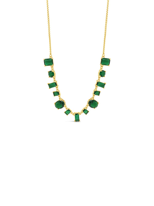 Gold/Emerald necklace