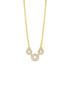 Gold circles necklace
