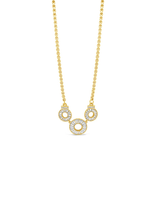 Gold circles necklace