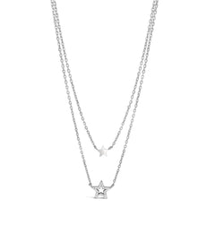 Layered star necklace