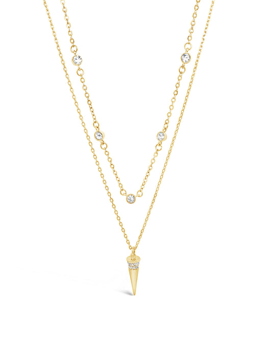 Layered necklace gold