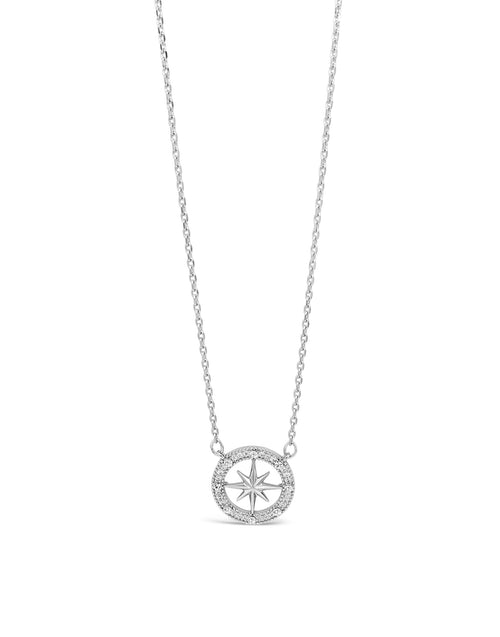North star necklace silver