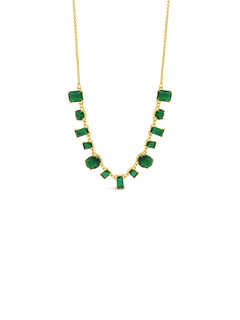Gold/Emerald necklace